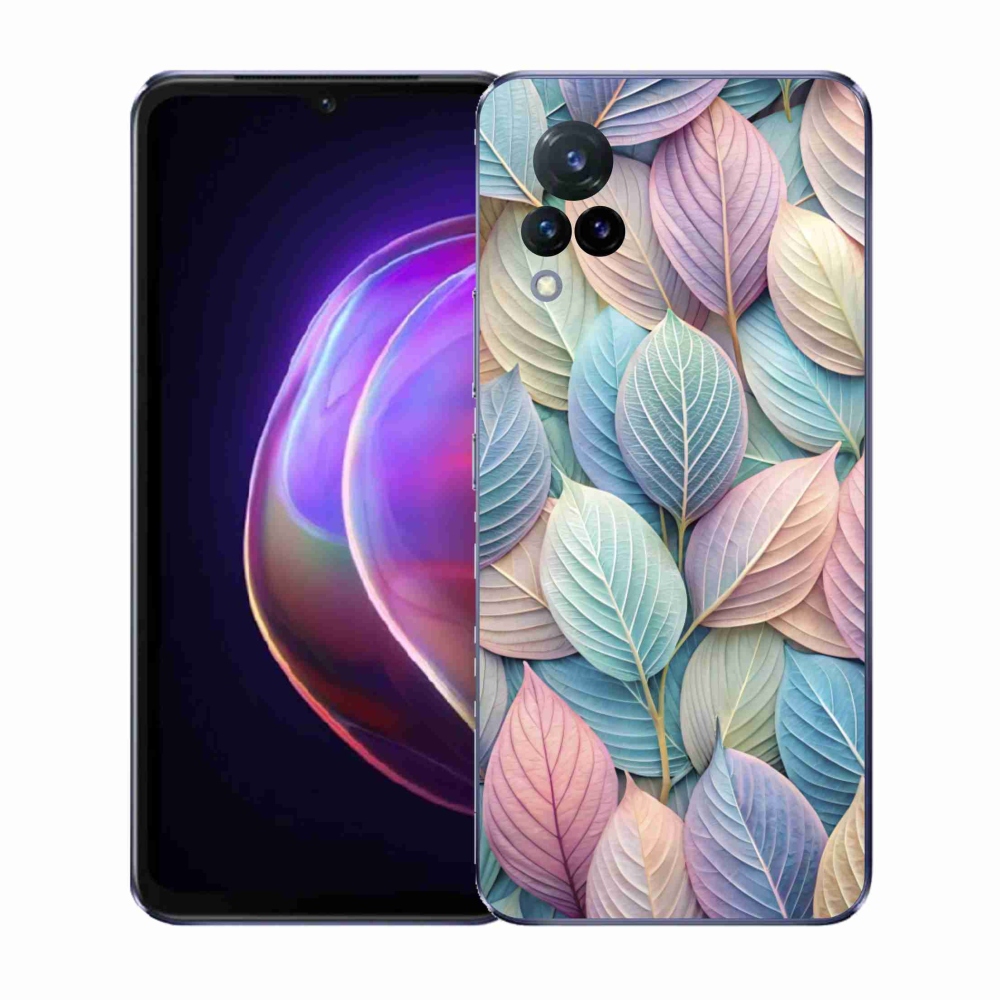 Gélový kryt mmCase na Vivo V21 4G/5G - pastelové listy
