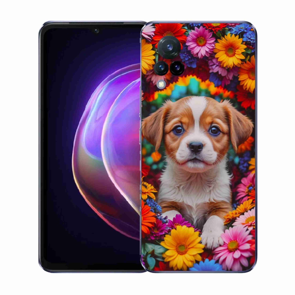 Gélový kryt mmCase na Vivo V21 4G/5G - roztomilé šteňa