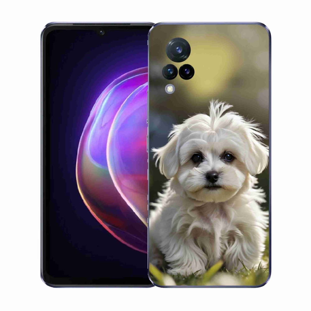 Gélový kryt mmCase na Vivo V21 4G/5G - roztomilý maltézsky psík