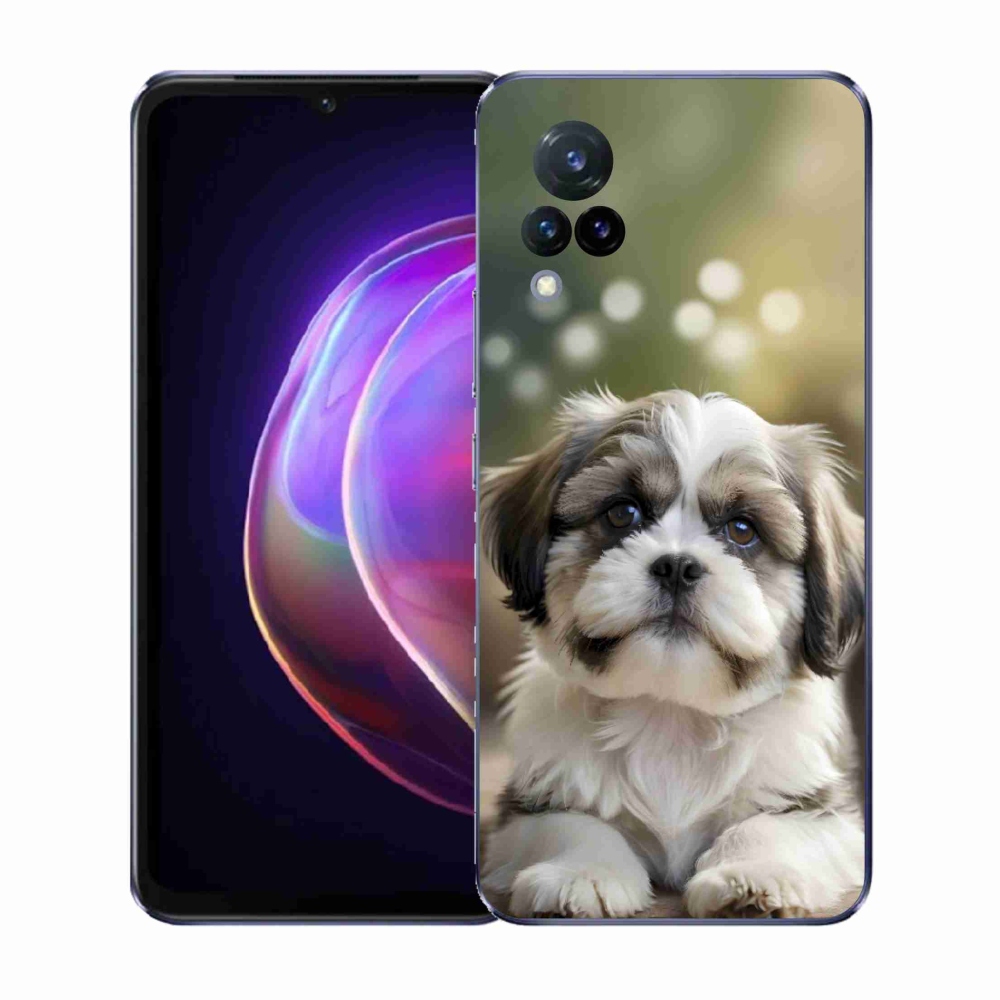 Gélový kryt mmCase na Vivo V21 4G/5G - roztomilý shih-tzu