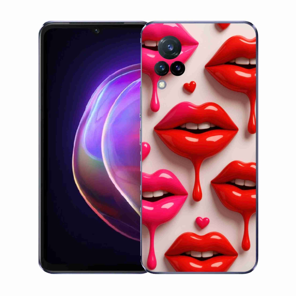 Gélový kryt mmCase na Vivo V21 4G/5G - pery 2