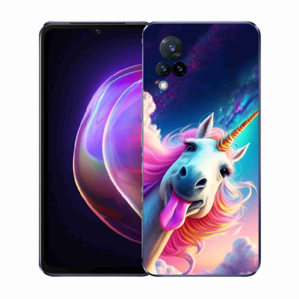 Gélový kryt mmCase na Vivo V21 4G/5G - šialený jednorožec