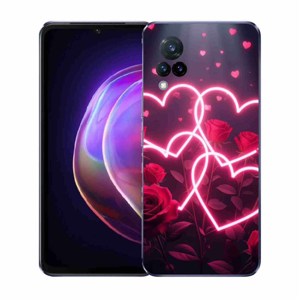 Gélový kryt mmCase na Vivo V21 4G/5G - srdce lásky