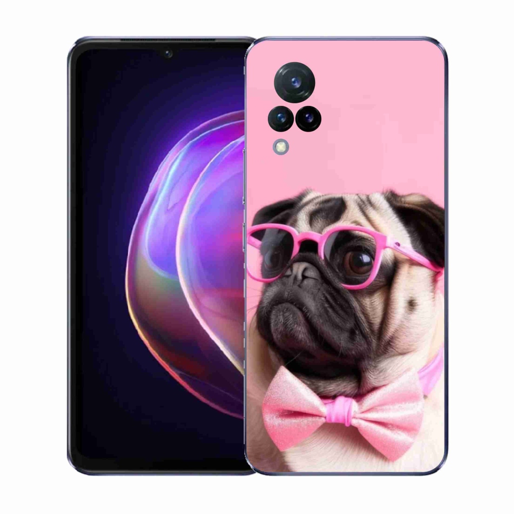 Gélový kryt mmCase na Vivo V21 4G/5G - štýlový mops