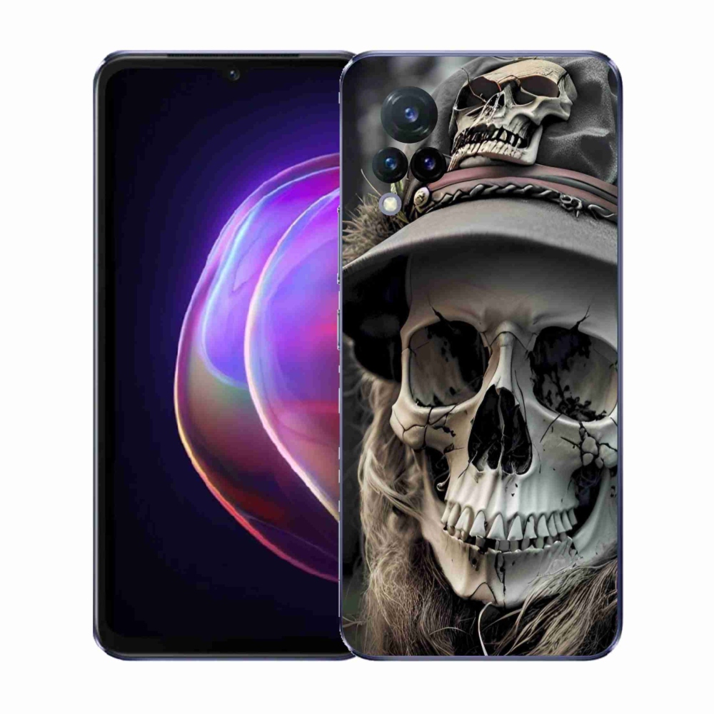 Gélový kryt mmCase na Vivo V21 4G/5G - temná lebka