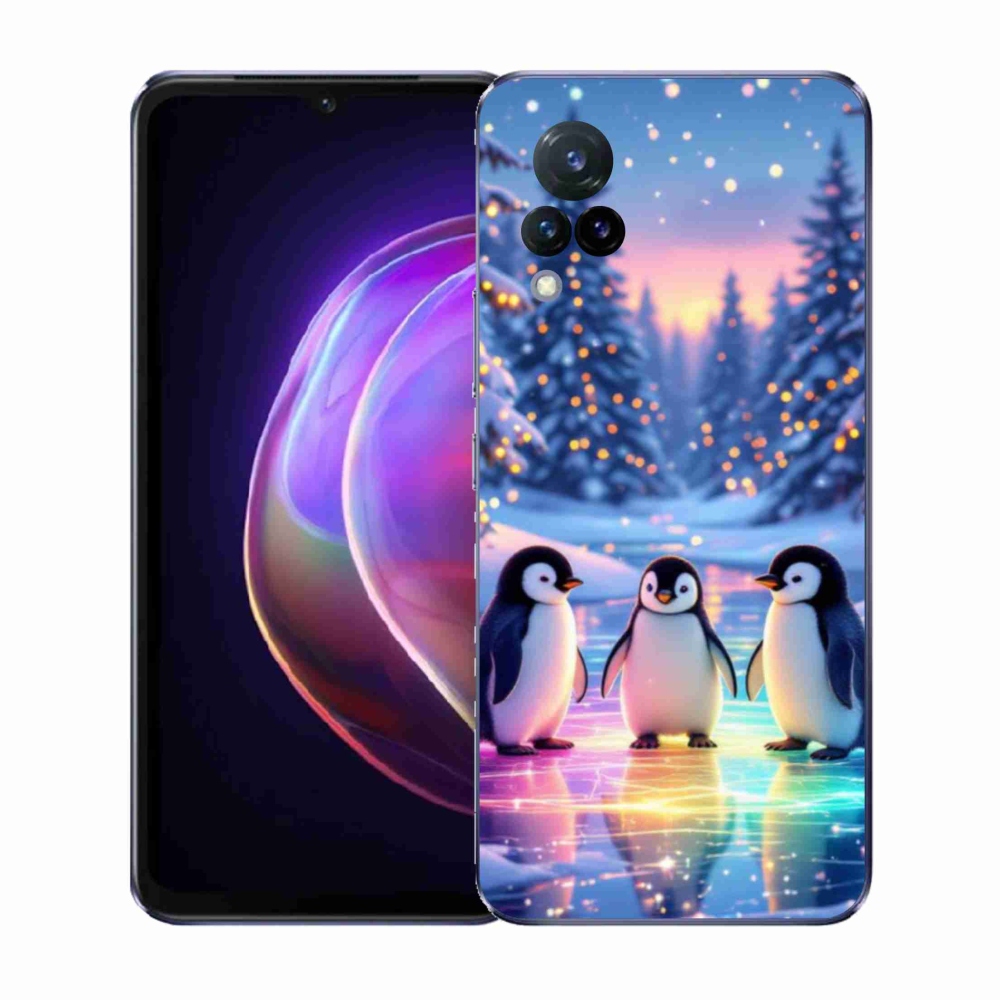 Gélový kryt mmCase na Vivo V21 4G/5G - tučniaky