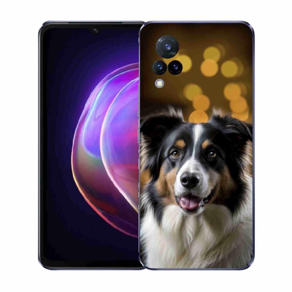 Gélový kryt mmCase na Vivo V21 4G/5G - usmievavý austrálsky ovčiak
