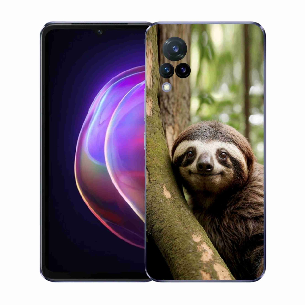 Gélový kryt mmCase na Vivo V21 4G/5G - usmievavý leňochod