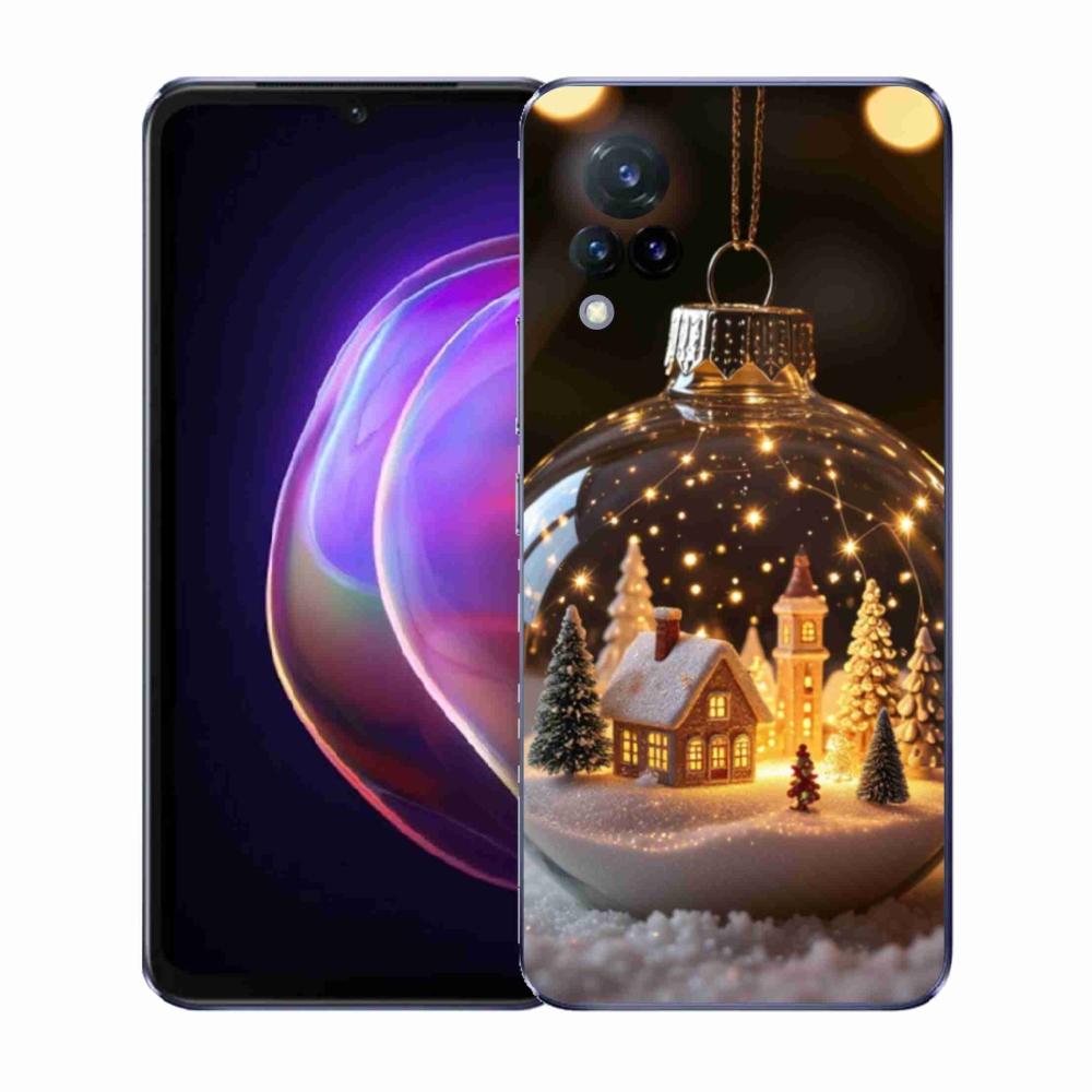 Gélový kryt mmCase na Vivo V21 4G/5G - vianočné gule 3