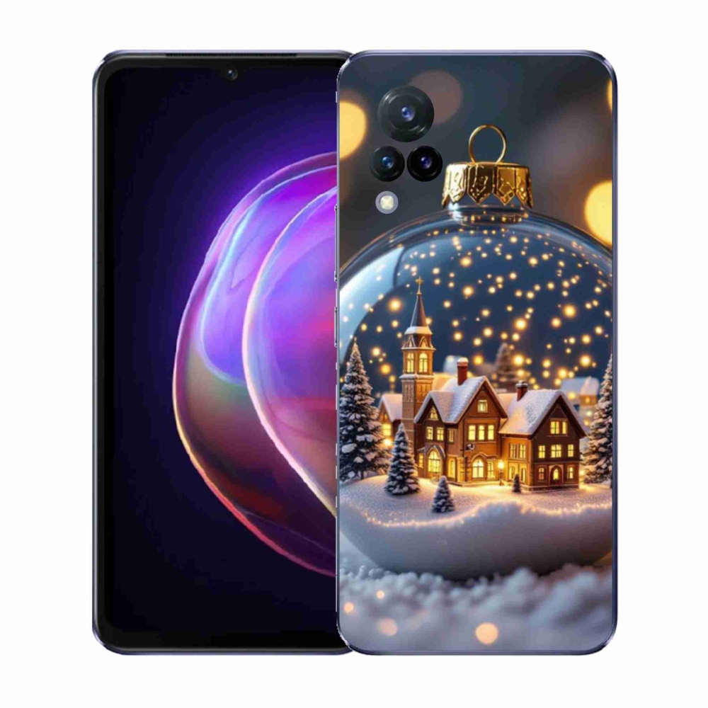 Gélový kryt mmCase na Vivo V21 4G/5G - vianočné gule 4