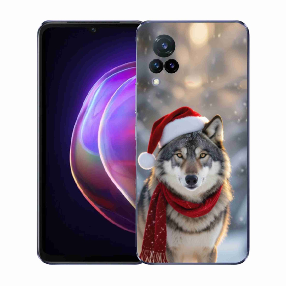 Gélový kryt mmCase na Vivo V21 4G/5G - vianočný vlk