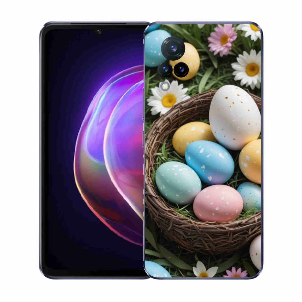 Gélový kryt mmCase na Vivo V21 4G/5G - veľkonočné vajíčka 2