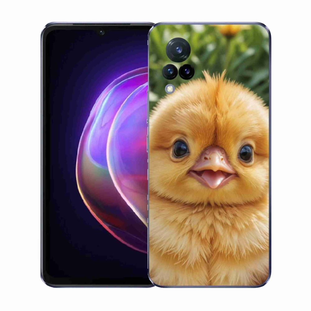 Gélový kryt mmCase na Vivo V21 4G/5G - veselé kuriatko