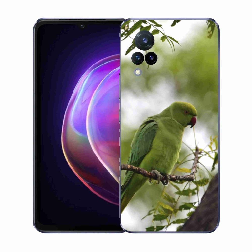 Gélový kryt mmCase na Vivo V21 4G/5G - zelený papagáj