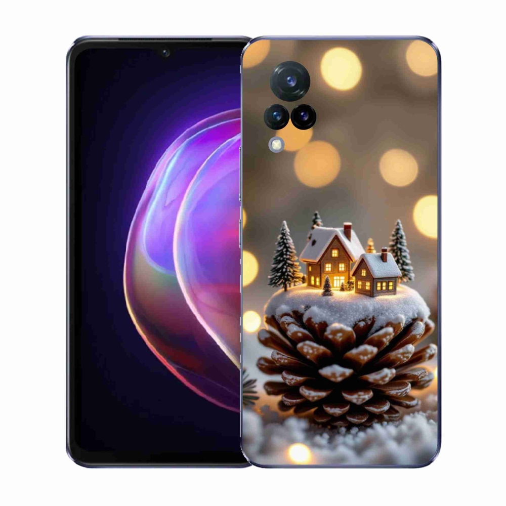 Gélový kryt mmCase na Vivo V21 4G/5G - zimná dedinka