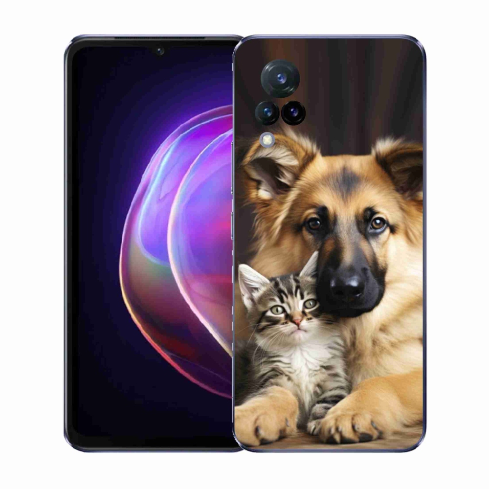 Gélový kryt mmCase na Vivo V21 4G/5G - zvieracie priateľstvo
