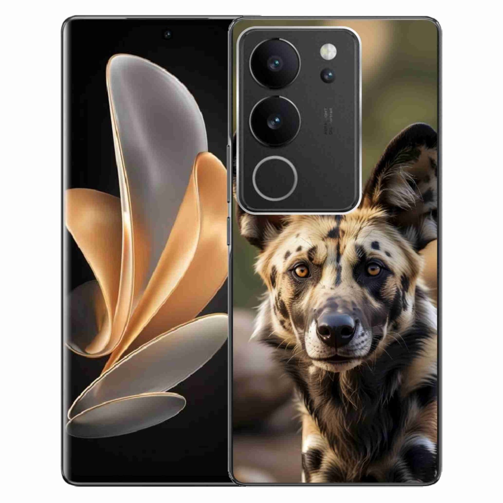 Gélový kryt mmCase na Vivo V29 5G - africký divoký pes