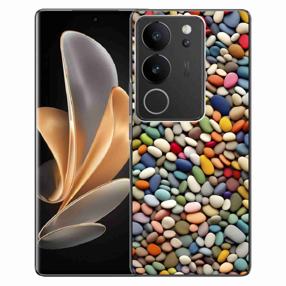 Gélový kryt mmCase na Vivo V29 5G - farebné kamienky 2