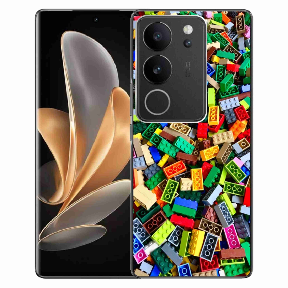 Gélový kryt mmCase na Vivo V29 5G - farebné stavebné kocky