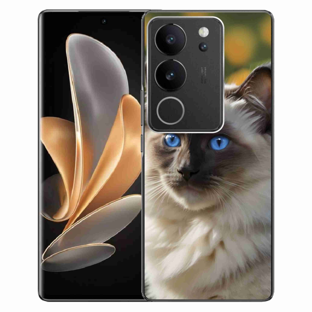Gélový kryt mmCase na Vivo V29 5G - biely ragdoll