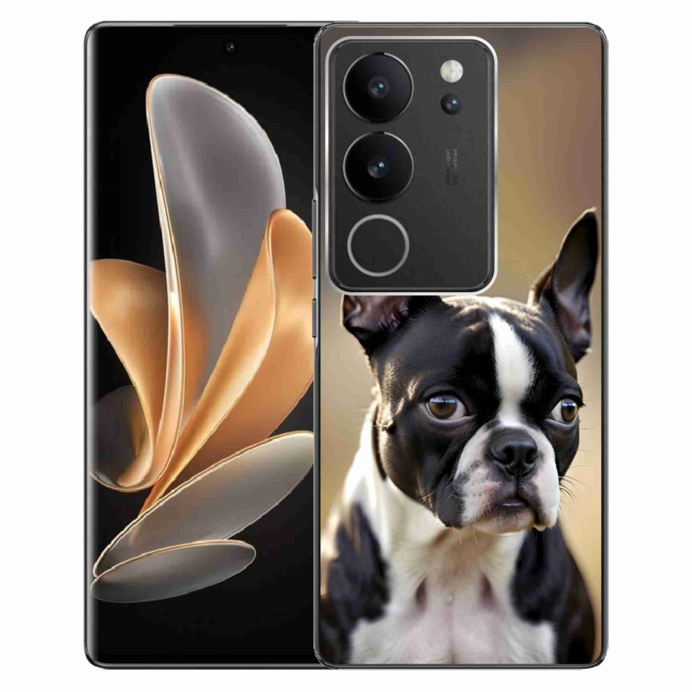 Gélový kryt mmCase na Vivo V29 5G - bostonský teriér
