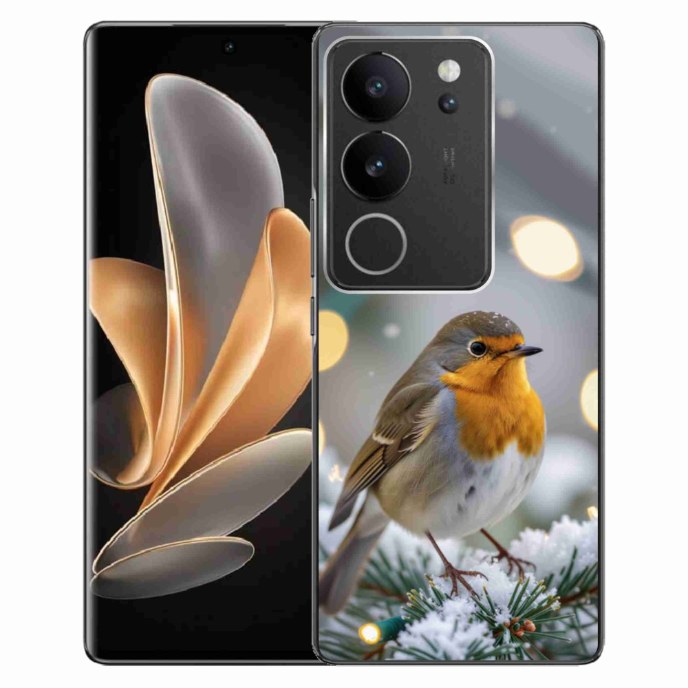 Gélový kryt mmCase na Vivo V29 5G - červienka v zime