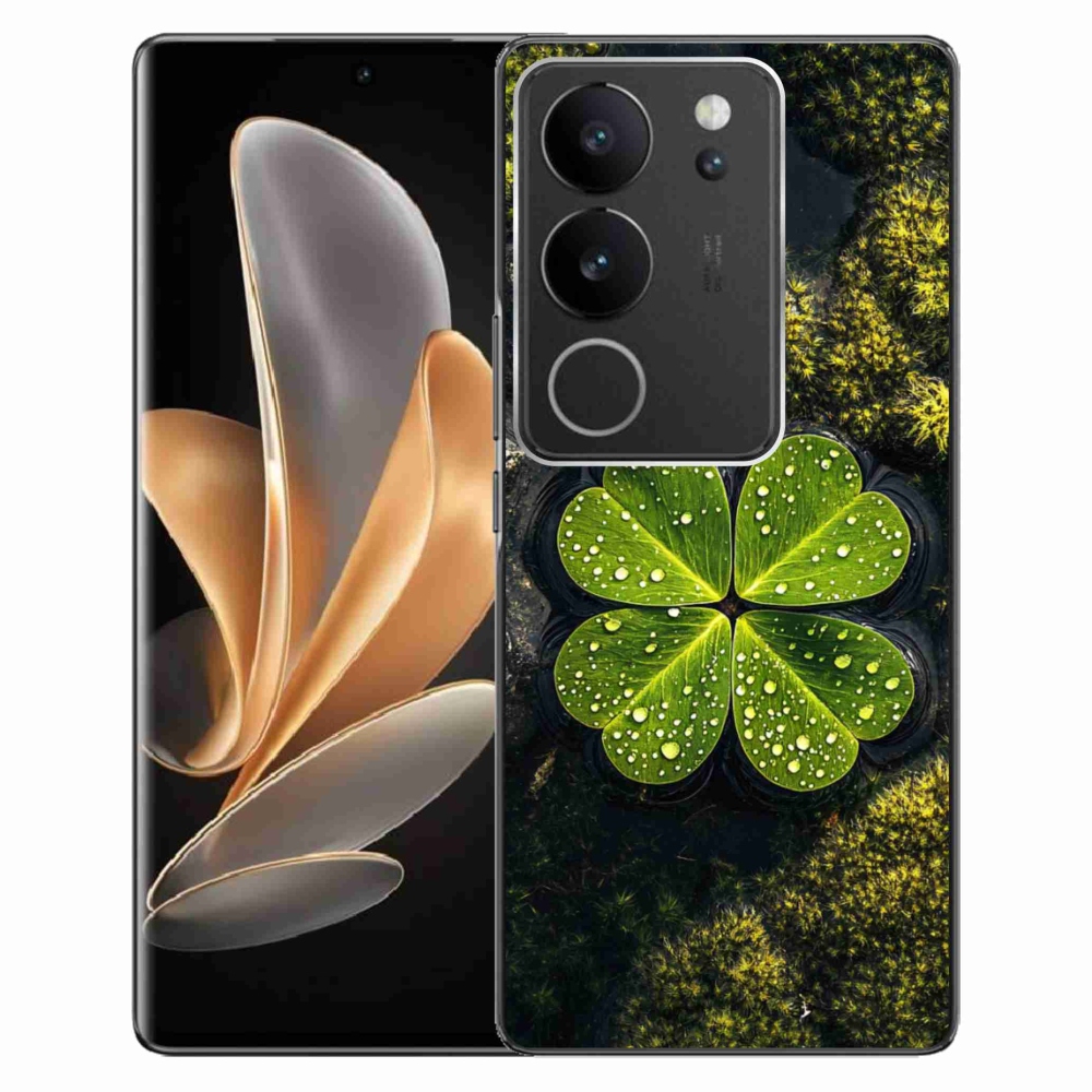 Gélový kryt mmCase na Vivo V29 5G - štvorlístok