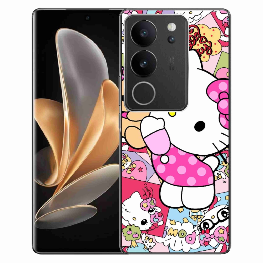 Gélový kryt mmCase na Vivo V29 5G - cute kitty