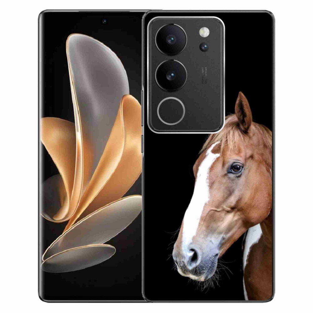 Gélový kryt mmCase na Vivo V29 5G - hnedý kôň 3