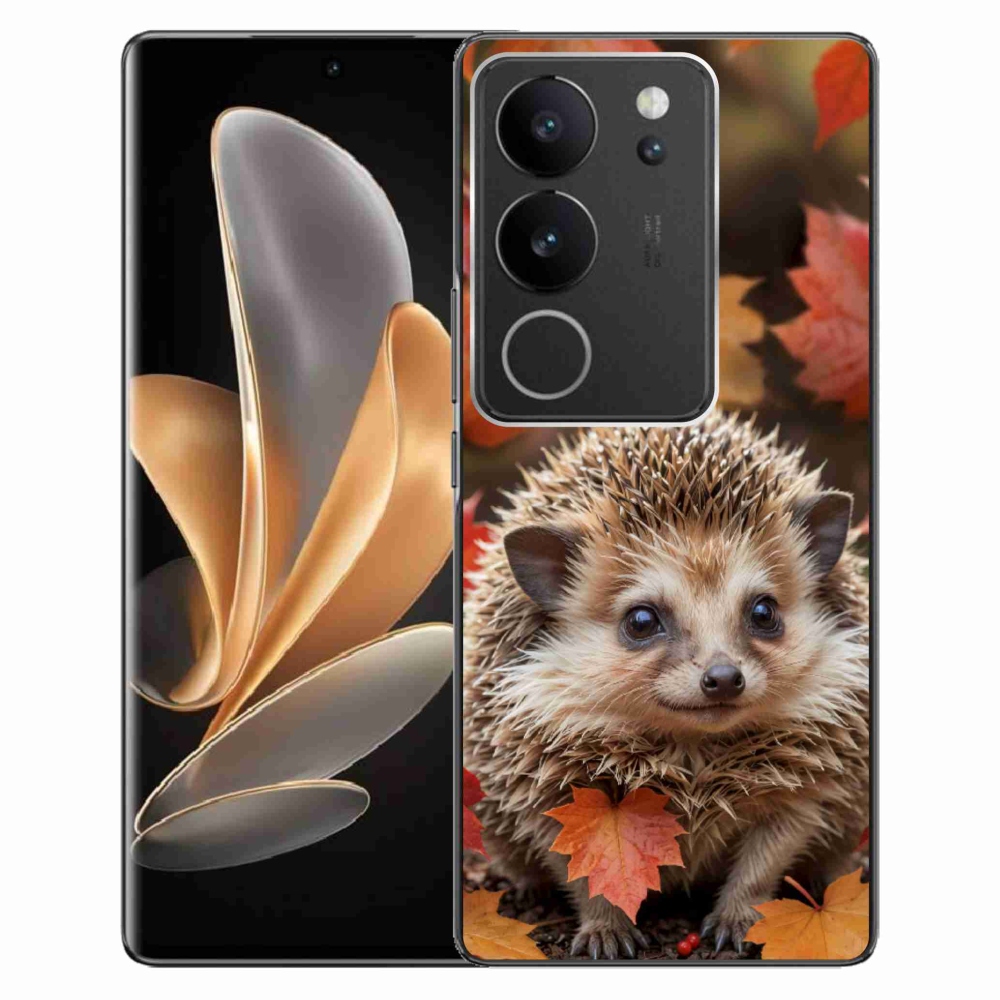 Gélový kryt mmCase na Vivo V29 5G - ježko v lístia
