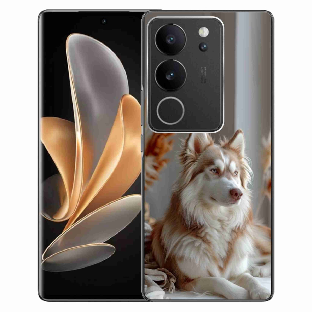 Gélový kryt mmCase na Vivo V29 5G - pokojný sibírsky husky