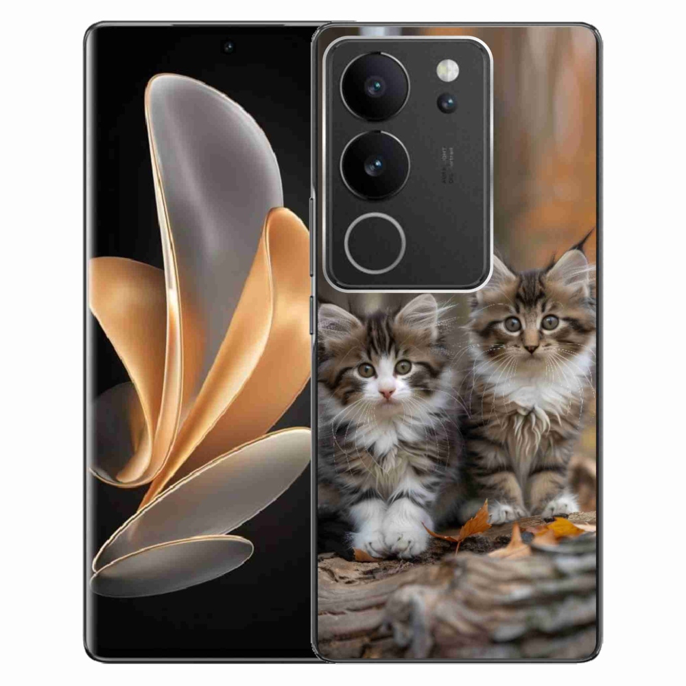 Gélový kryt mmCase na Vivo V29 5G - mačacie duo 3