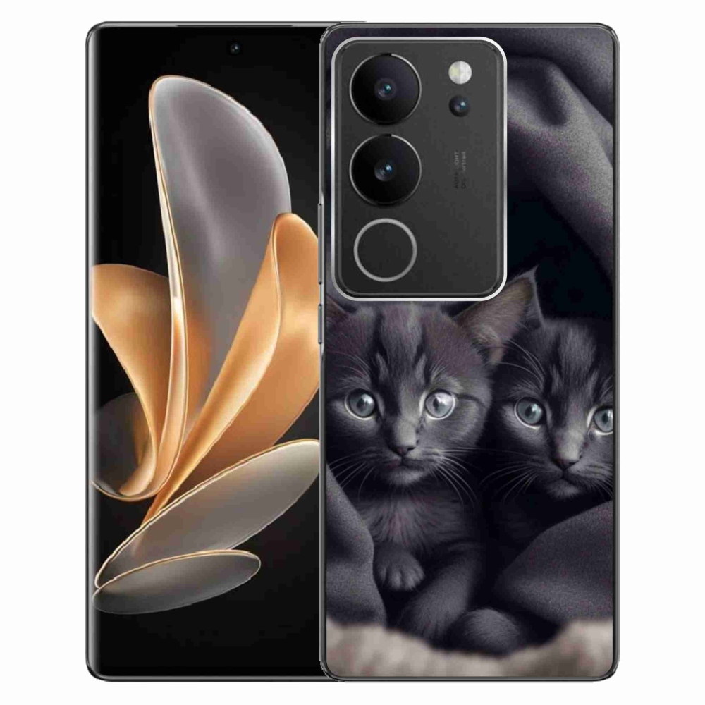 Gélový kryt mmCase na Vivo V29 5G - mačacie duo
