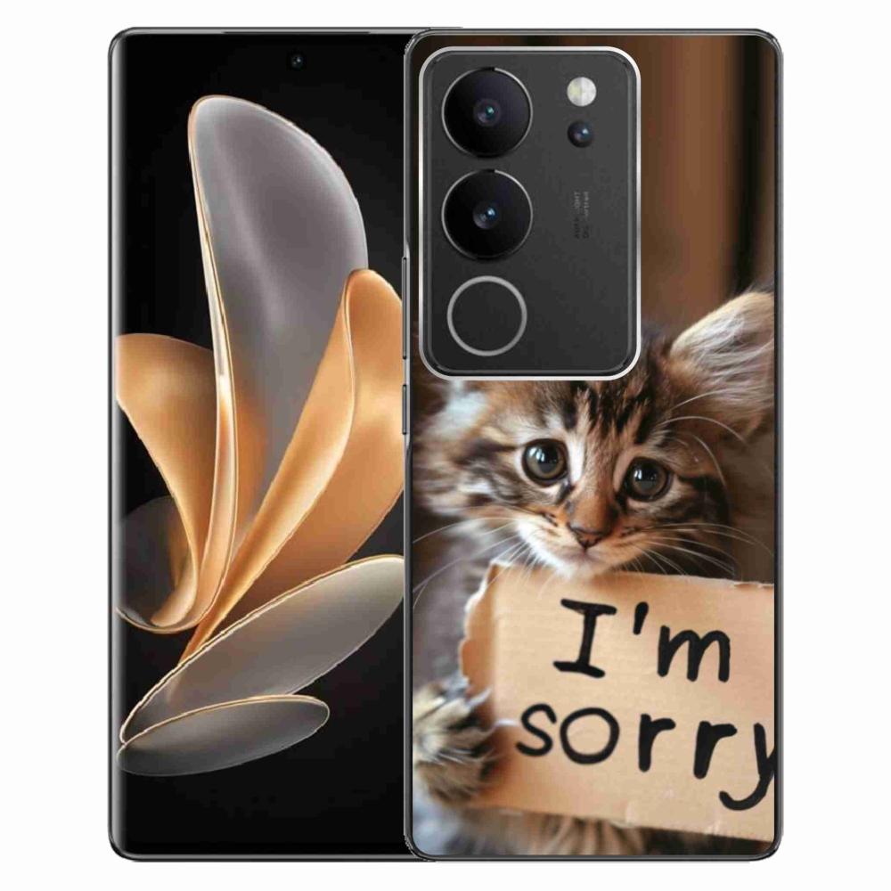 Gélový kryt mmCase na Vivo V29 5G - mačacie ospravedlnenie