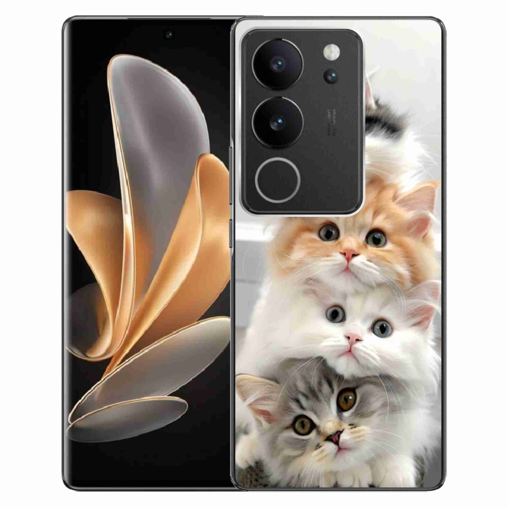 Gélový kryt mmCase na Vivo V29 5G - mačacia partia