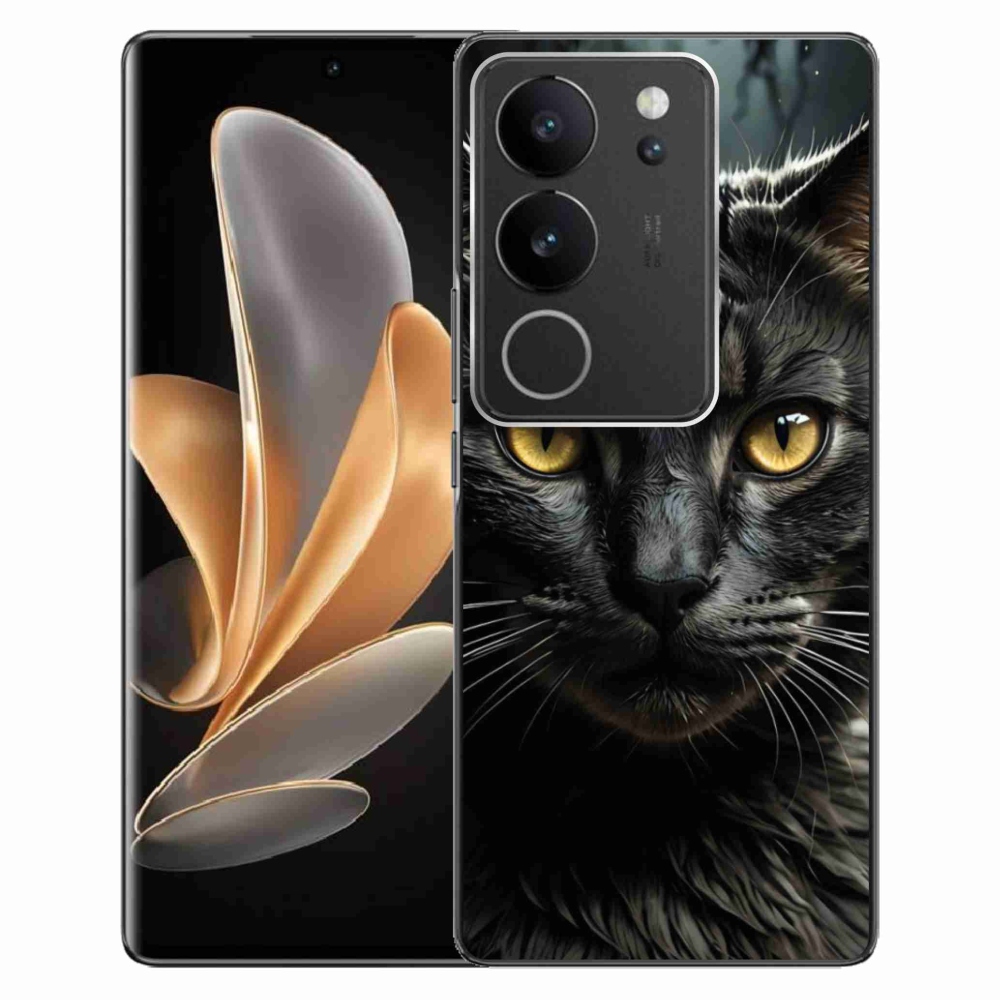 Gélový kryt mmCase na Vivo V29 5G - mačacie pohľad 3