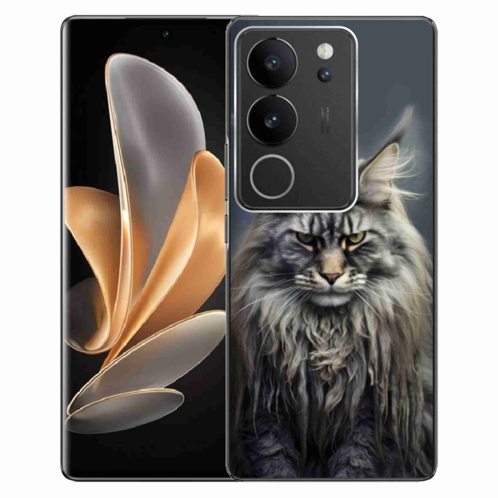 Gélový kryt mmCase na Vivo V29 5G - mačacie pohľad 4