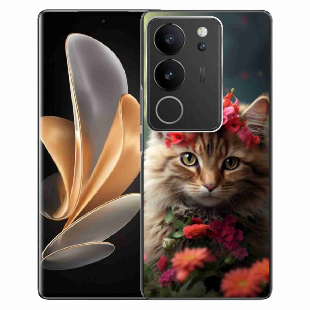 Gélový kryt mmCase na Vivo V29 5G - mačacia princezná