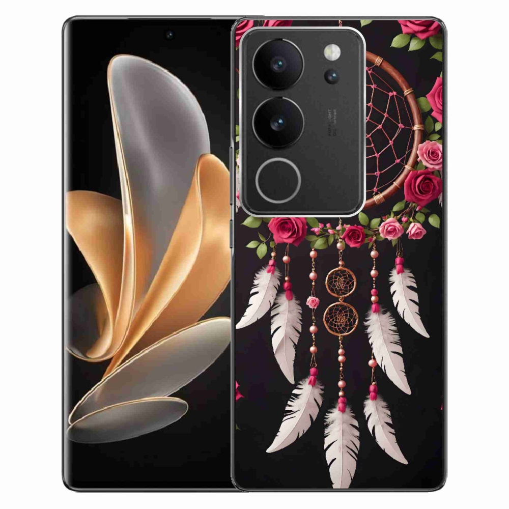 Gélový kryt mmCase na Vivo V29 5G - lapač snov s ružami