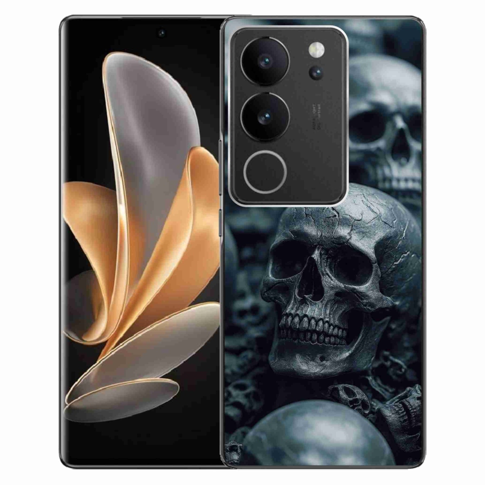 Gélový kryt mmCase na Vivo V29 5G - lebka 2