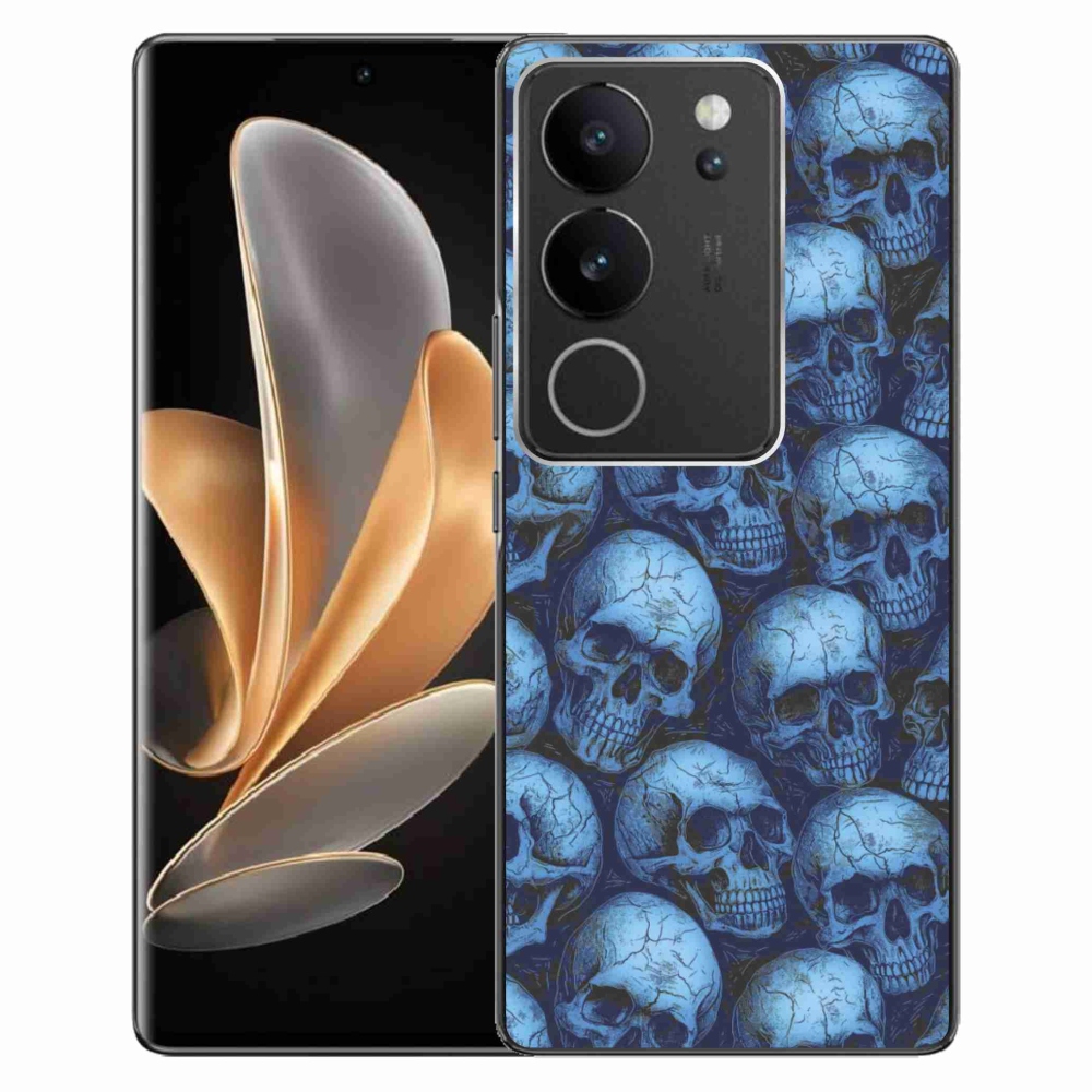 Gélový kryt mmCase na Vivo V29 5G - lebky