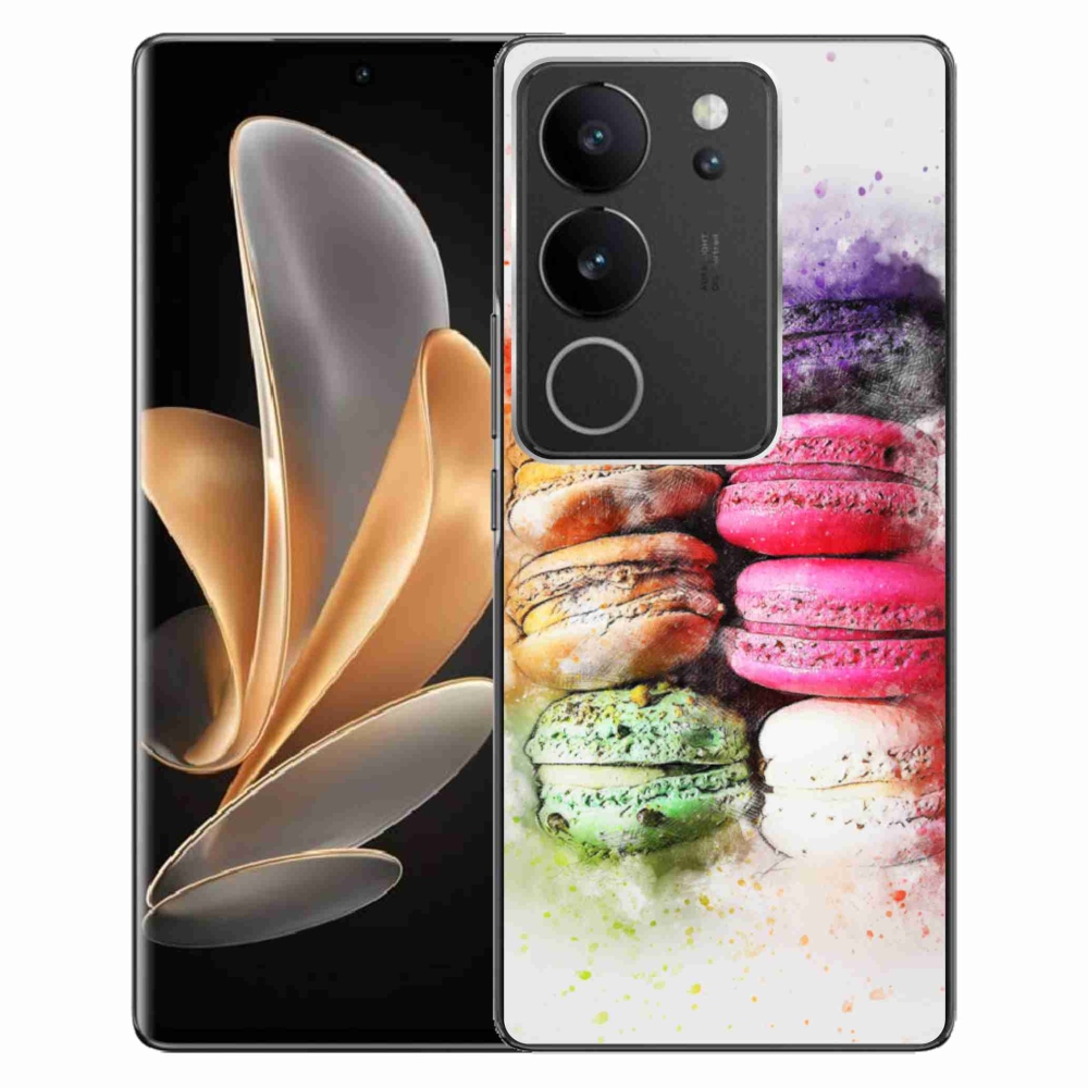 Gélový kryt mmCase na Vivo V29 5G - makrónky