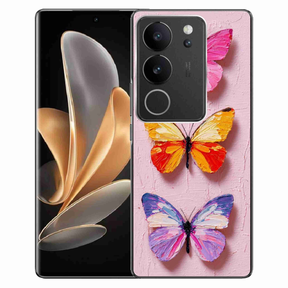 Gélový kryt mmCase na Vivo V29 5G - motýlia trojica