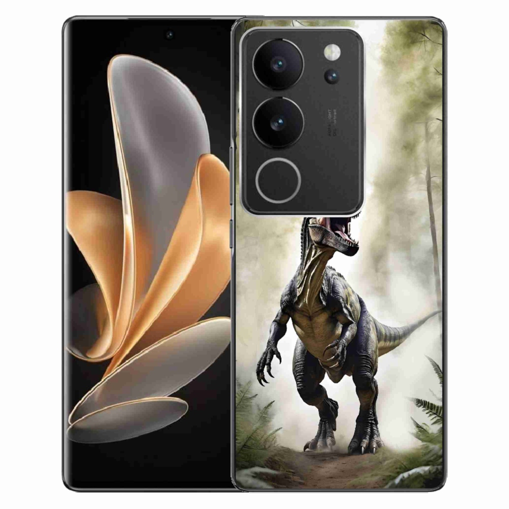 Gélový kryt mmCase na Vivo V29 5G - naštvaný T-Rex
