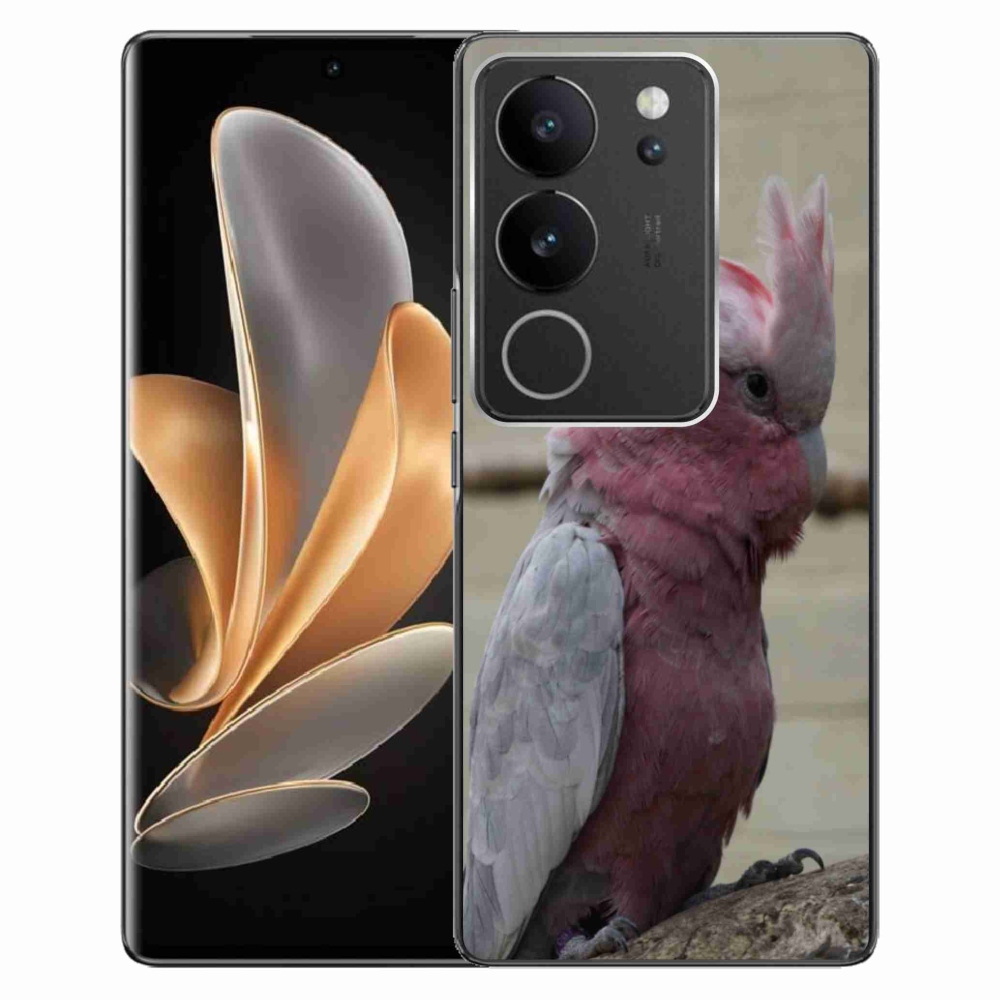 Gélový kryt mmCase na Vivo V29 5G - papagáj kakadu ružový
