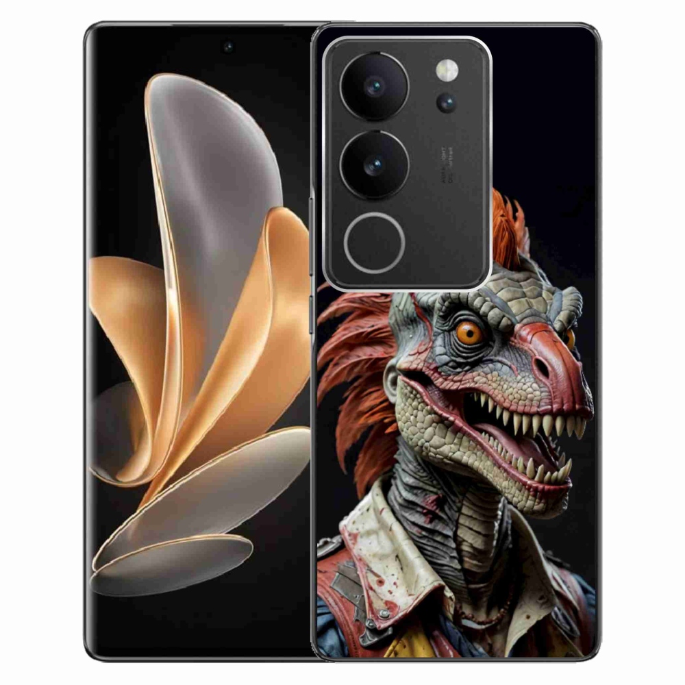 Gélový kryt mmCase na Vivo V29 5G - punk dinosaurus