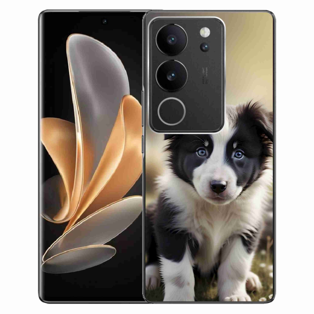 Gélový kryt mmCase na Vivo V29 5G - roztomilá border kólia