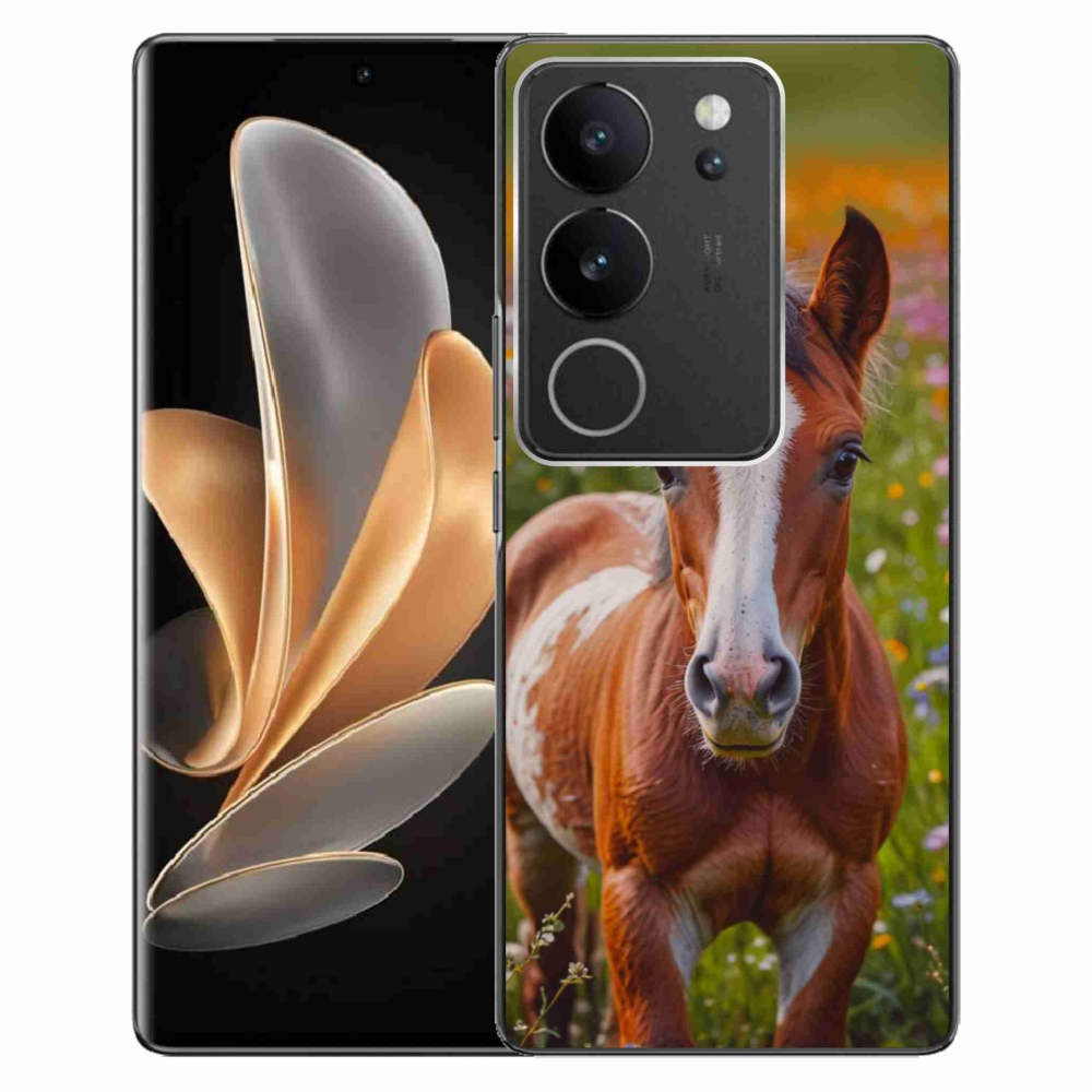 Gélový kryt mmCase na Vivo V29 5G - roztomilé žriebä