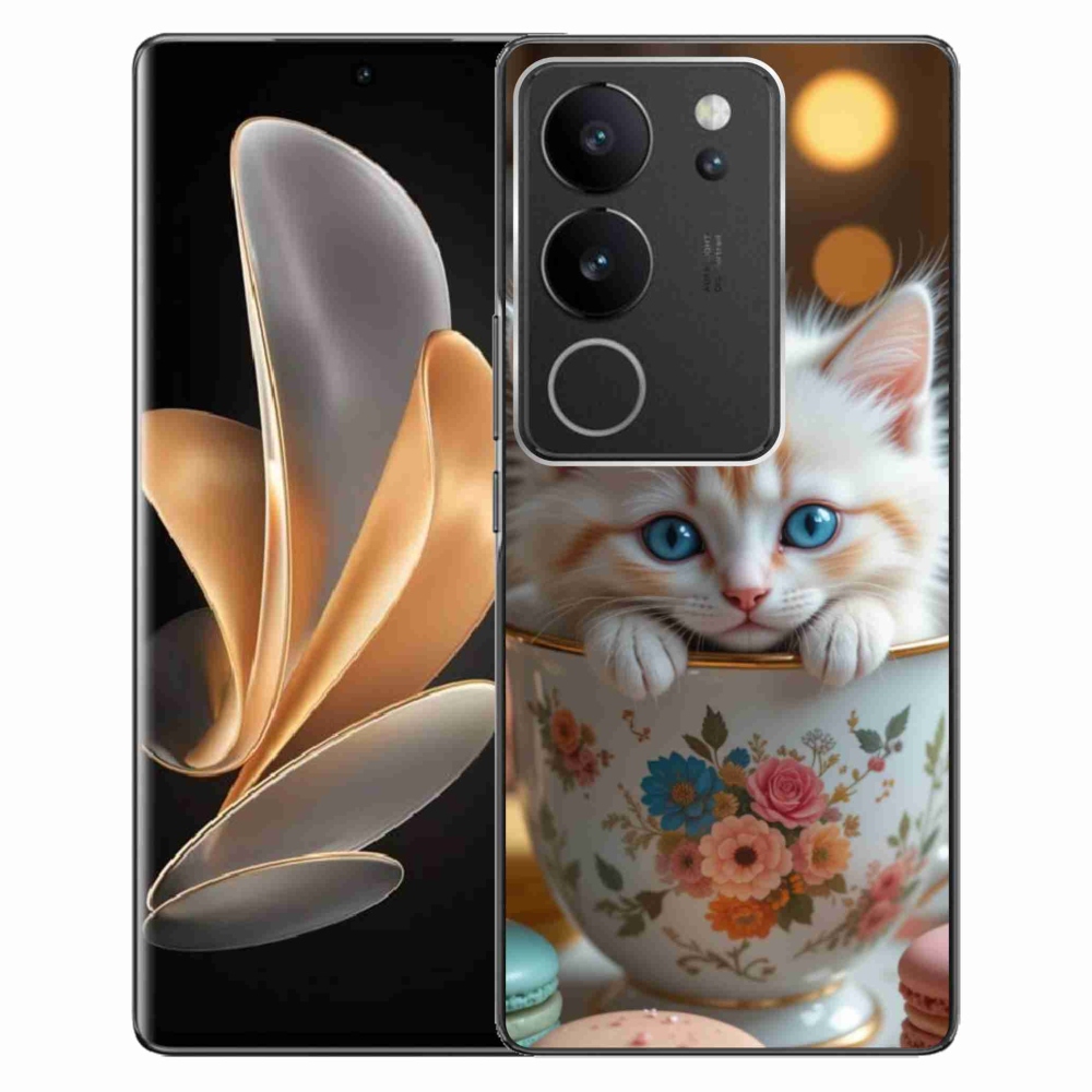 Gélový kryt mmCase na Vivo V29 5G - roztomilé mačiatko 6
