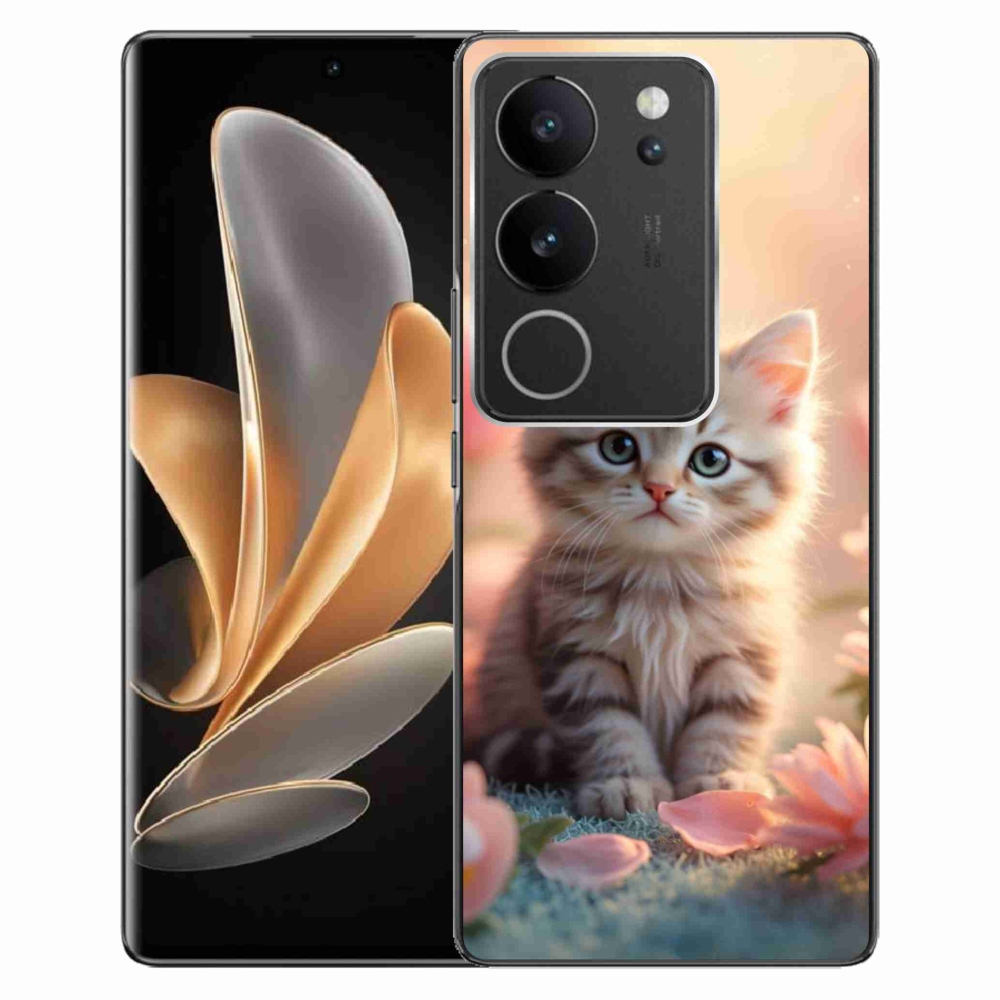 Gélový kryt mmCase na Vivo V29 5G - roztomilé mačiatko 8